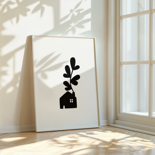 Home & Hearts Print