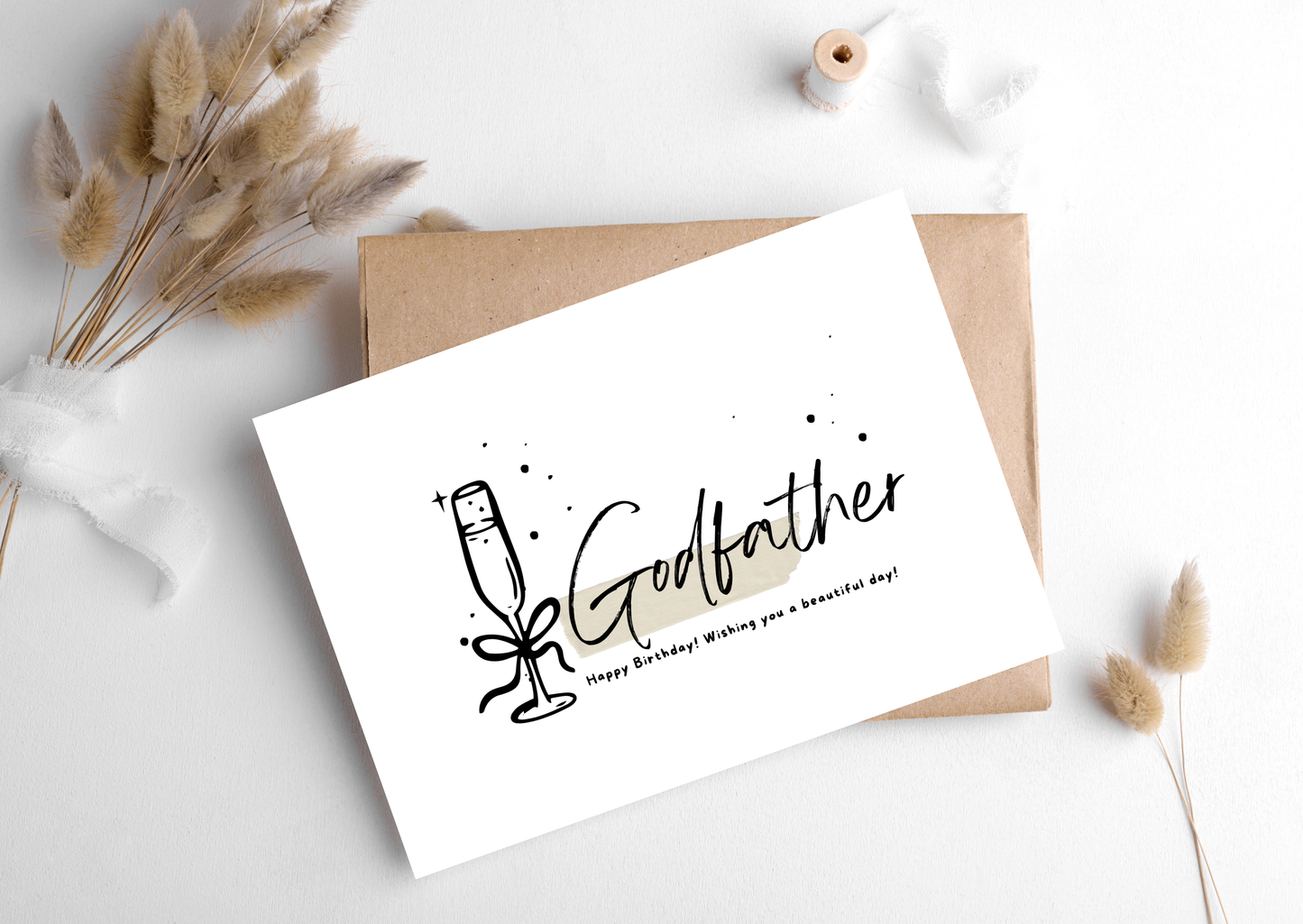 GODFATHER CHAMPAGNE CARD, 283
