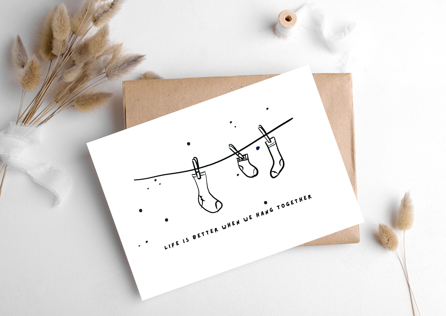 WE HANG TOGETHER CARD