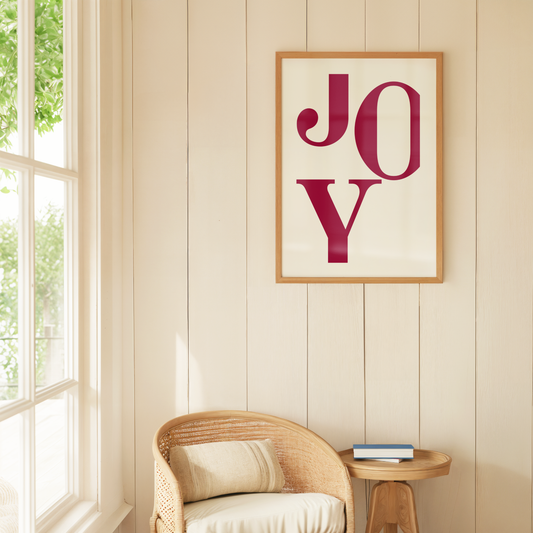 Red Joy Print