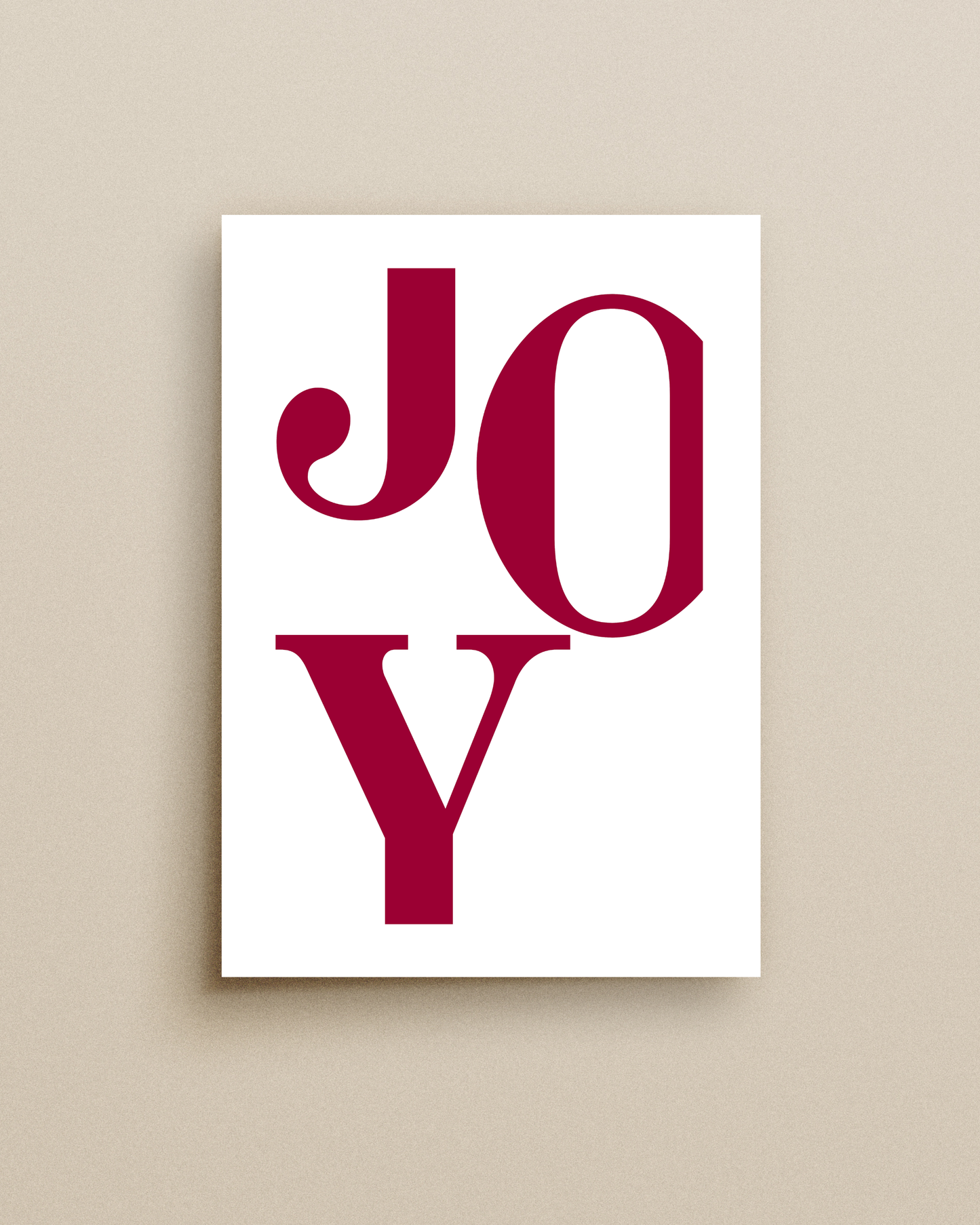 Red Joy Print