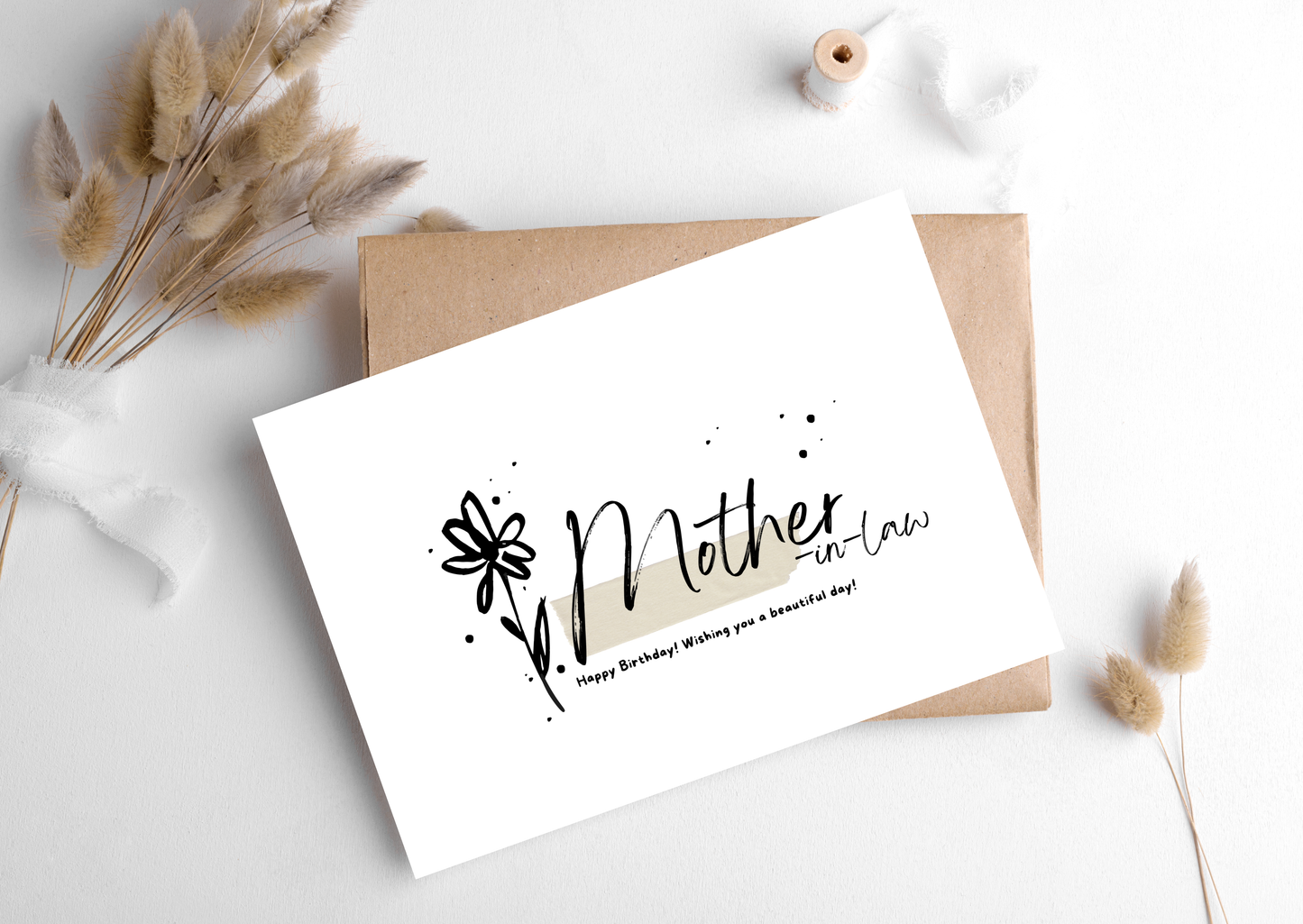 MOTHER-IN-LAW FLOWER CARD, 283