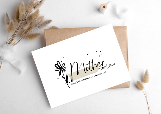 MOTHER-IN-LAW FLOWER CARD, 283
