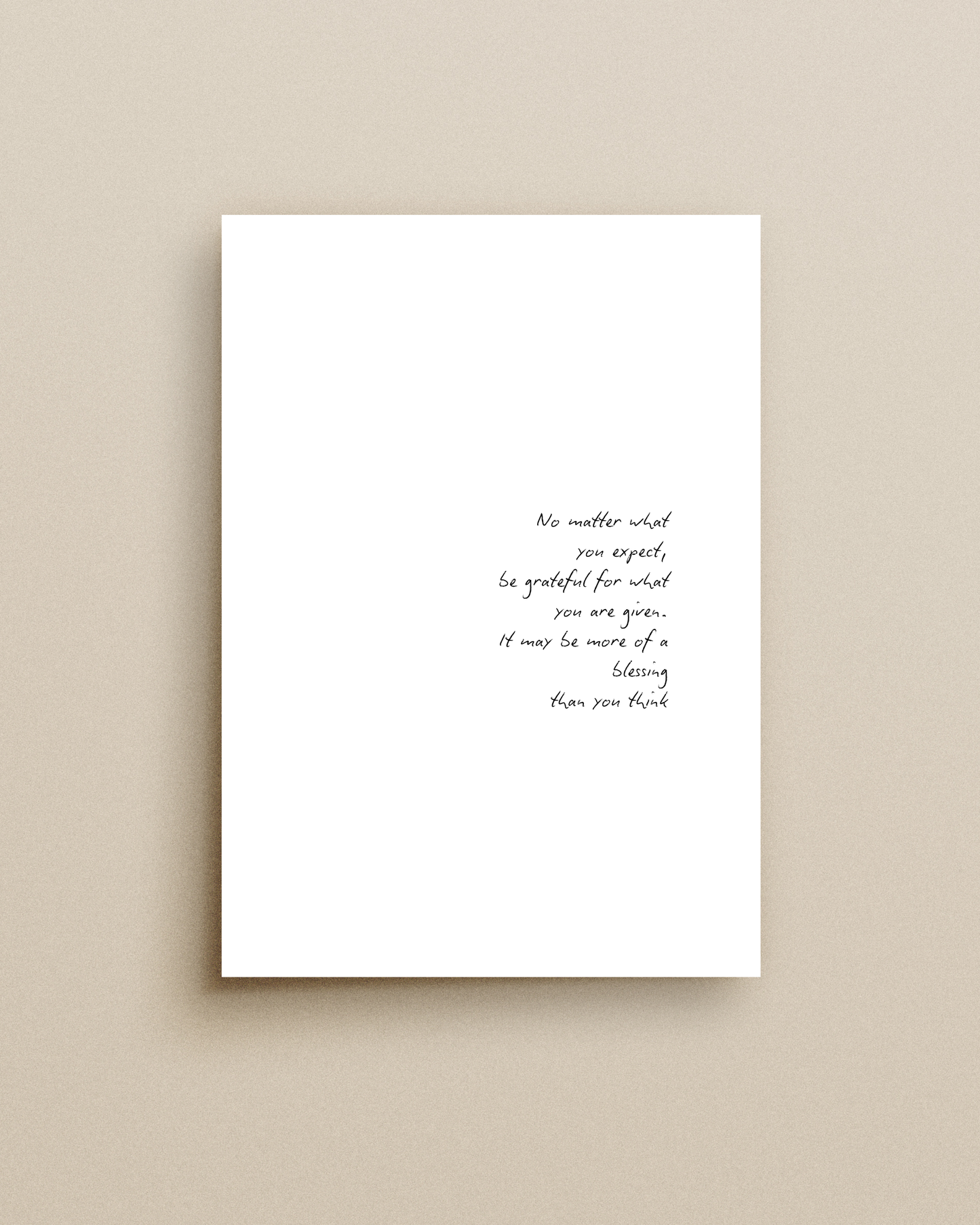 No Matter What Print