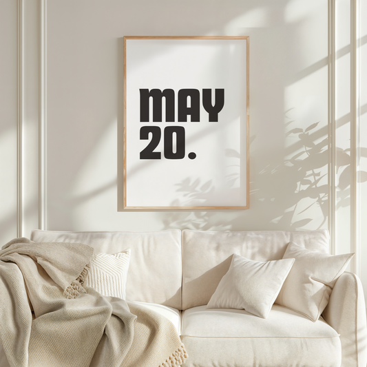 Personalised Date Print