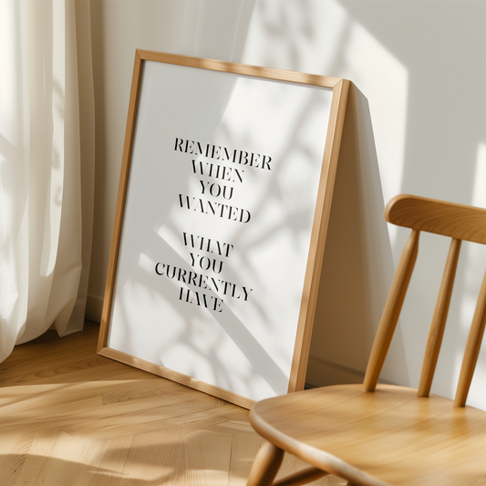 Remember Print