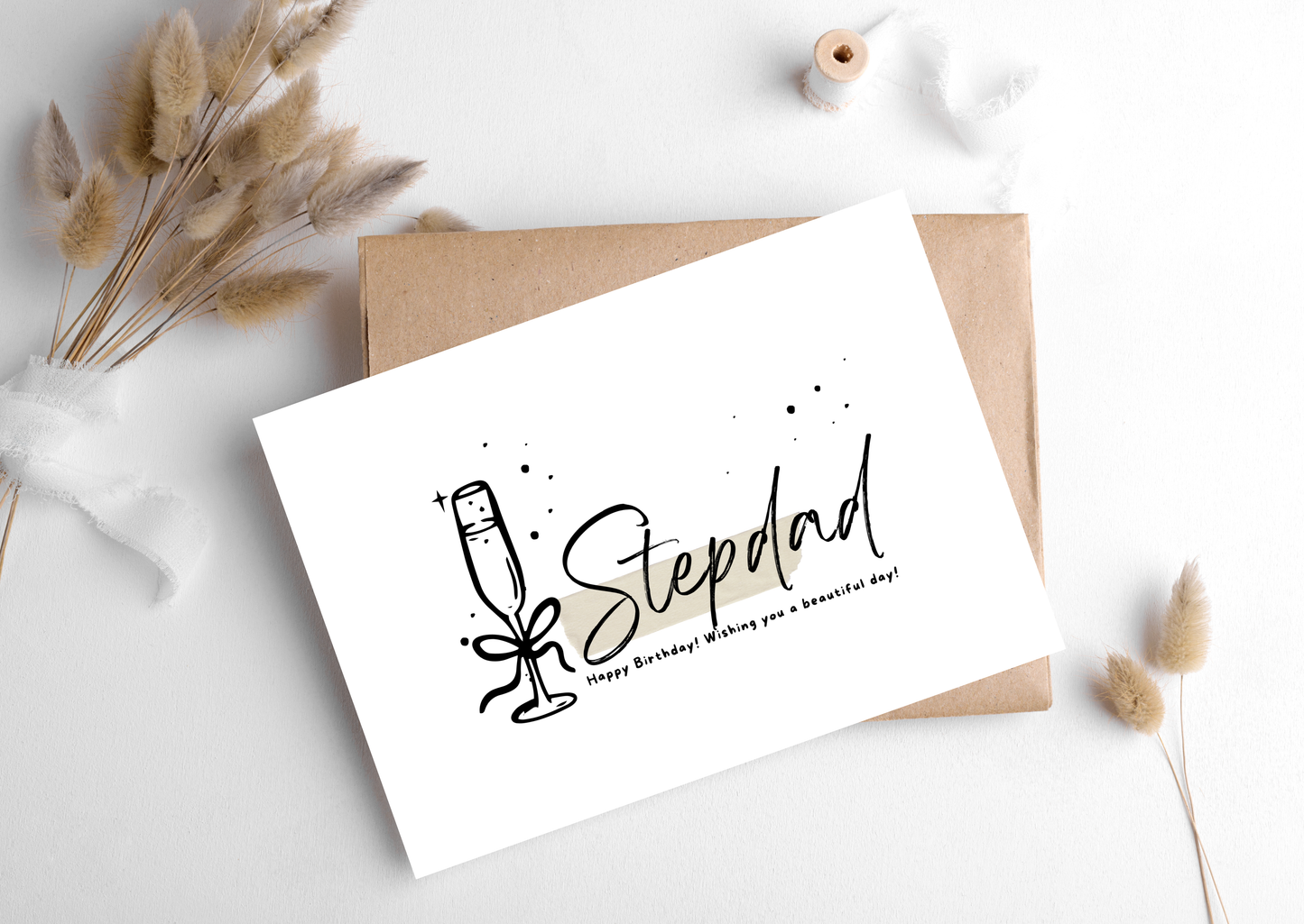 STEPDAD CHAMPAGNE CARD, 283