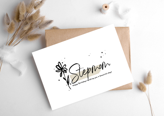 STEPMOM FLOWER CARD, 283