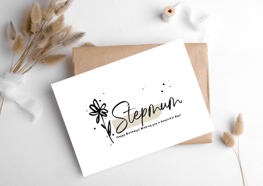 STEPMUM FLOWER CARD, 283