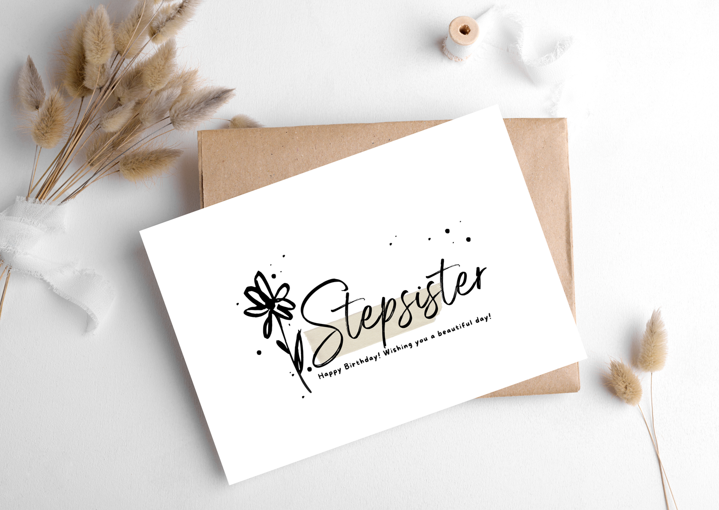 STEPSISTER FLOWER CARD, 283