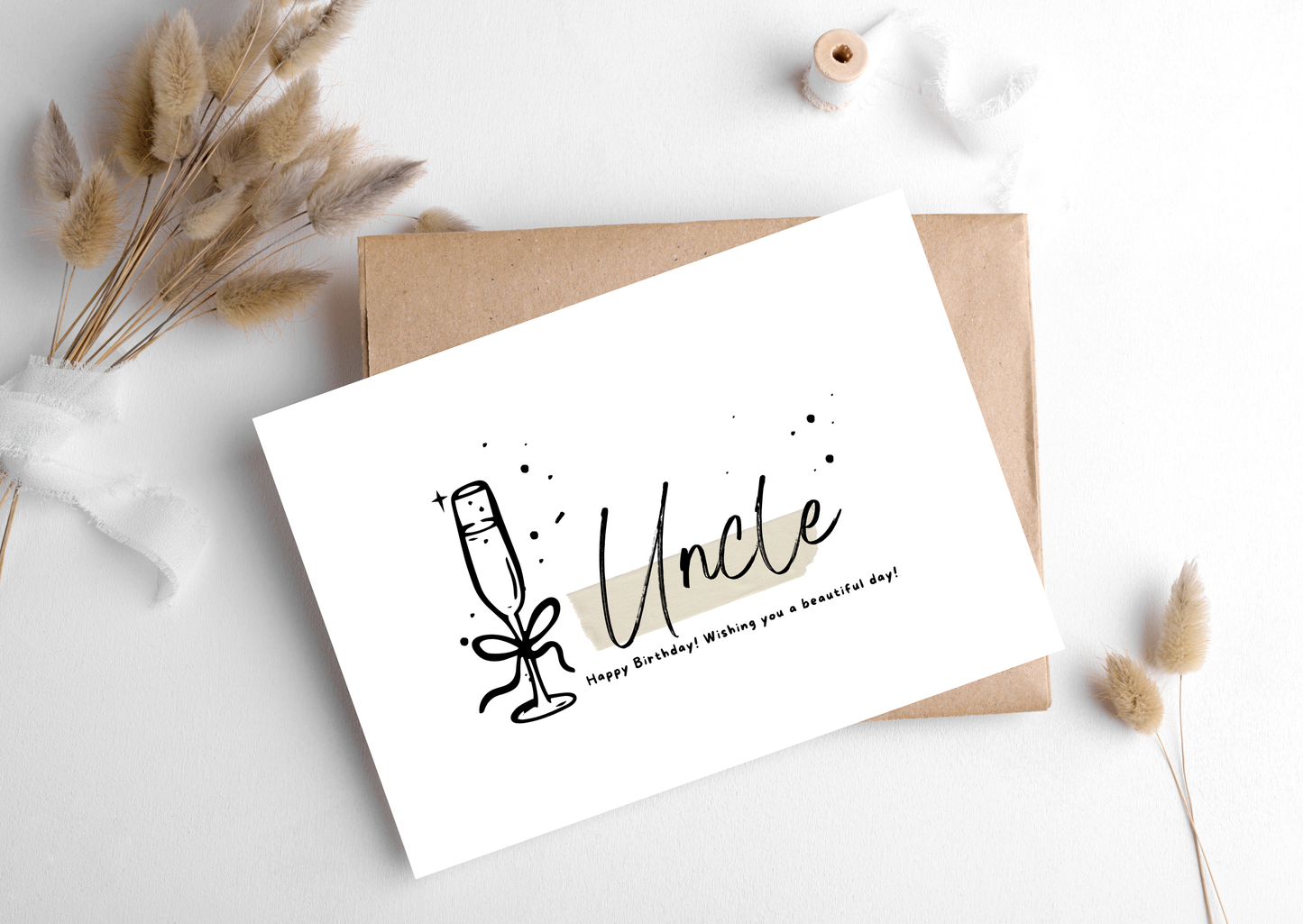 UNCLE CHAMPAGNE CARD, 283