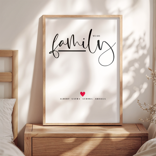 Personalised Family Print