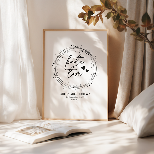 Personalised Mr & Mrs Print